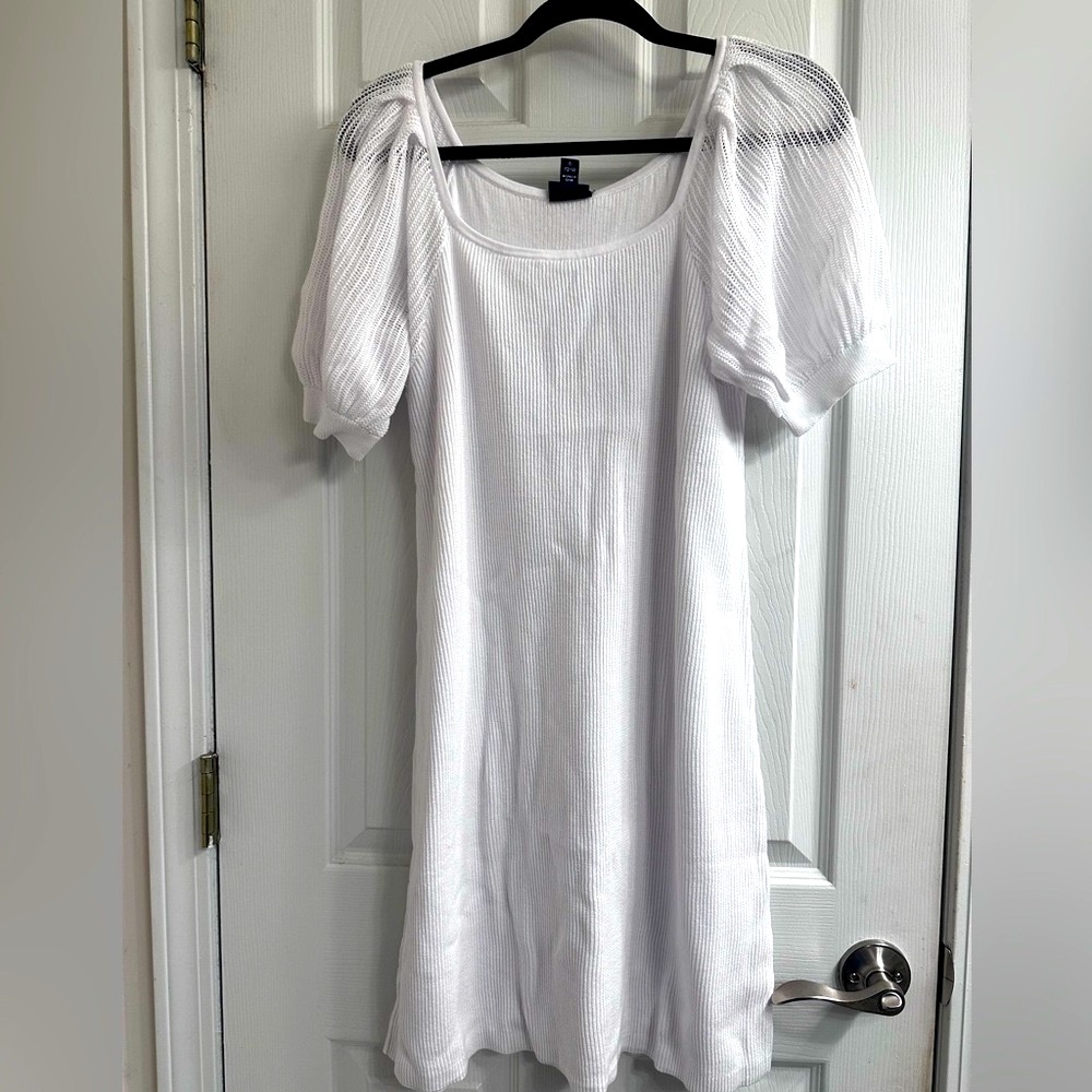 Elegant knit, crochet White Dress